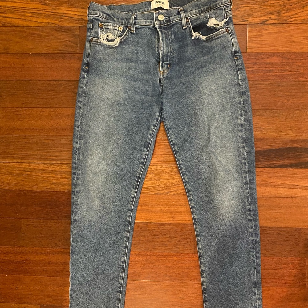 AGOLDE size 29 EUC skinny low rise jeans